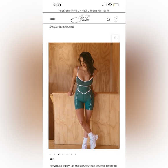 YLLW the Label Pants - Yellow the Label breathe short onesie in body green